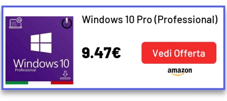 Windows 10 Pro (Professional) 32 / 64 bit key | Codice di Attivazione | Italiano | Attivazione 100% garanzia | Valido per laggiornamento da HOME | Consegna 1h-24h via e-mail