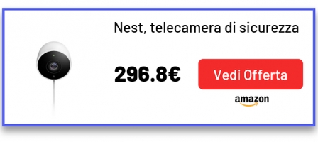 Nest, telecamera di sicurezza da esterno, bianco, NC2100GB