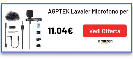 AGPTEK Lavaier Microfono per
