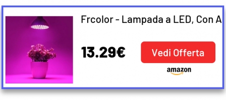 Frcolor - Lampada a LED, Con Attacco E27, da 6W, 72 Luci Led, per crescita delle piante, per interni o esterni come giardino, per Coltivazione Idroponica