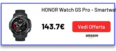 HONOR Watch GS Pro - Smartwatch GPS Multisport con Corpo Robusto e Resistente, 25-Giorni Batteria Durata, 1,39 Pollici AMOLED, IP68, Frequenza Cardiaca 24-ore, compatibile con Android e iOS (Nero)