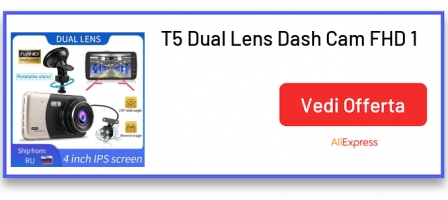 T5 Dual Lens Dash Cam FHD 1