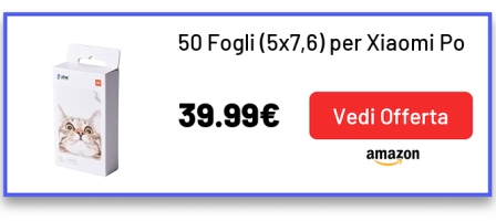 50 Fogli (5x7,6) per Xiaomi Pocket Printer