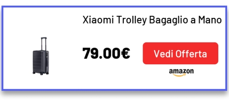 Xiaomi Trolley Bagaglio a Mano con 8 Ruote, 55 cm, 20”, Dimensioni Standard per Cabina Aereo, Lucchetto TSA, 38 litri, Nero