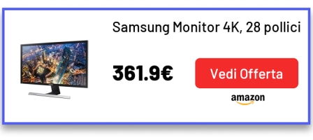 Samsung Monitor 4K, 28 pollici