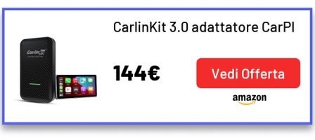 CarlinKit 3.0 adattatore CarPlay wireless con materiale in fibra di carbonio adatto alla maggior parte dei modelli dotati di fabbrica CarPlay cablato, CarPlay cablato a wireless, supporto IOS15