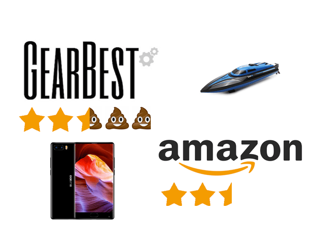 Tecnologia Cinese: 4.8 stelle su GearBest = 2.3 su Amazon