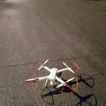 Mi drone on the street