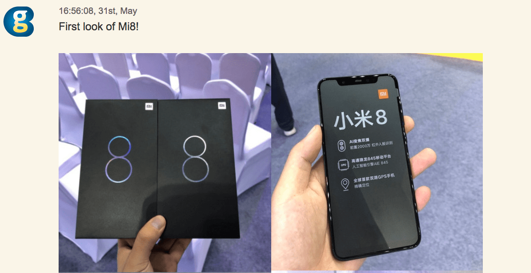 Xiaomi Mi 8: Vinci un coupon su GeekBuying da 20$