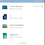 Xiaomi Wi-Fi APP Menu