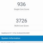 Huawei Nova 3e Geekbench benchmark result