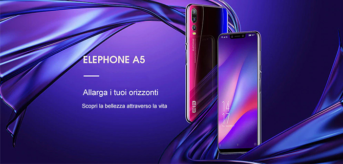 Elephone A5: lo smartphone con 5 fotocamere