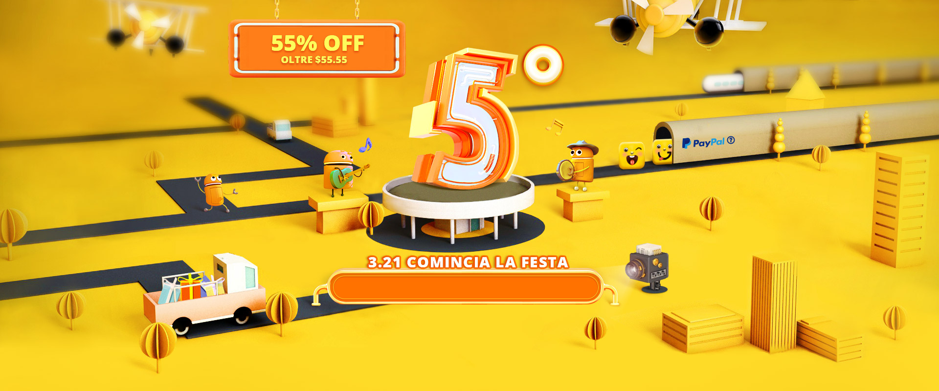 5° Compleanno Gearbest: 55% di sconto e tante promo!