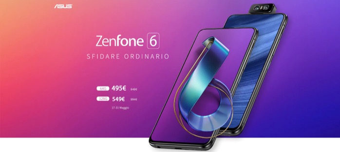 Zenfone 6, il top di gamma ASUS con camera rotante e Snapdragon 855