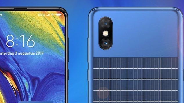 Xiaomi brevetta il design di uno smartphone con un pannello solare sul retro