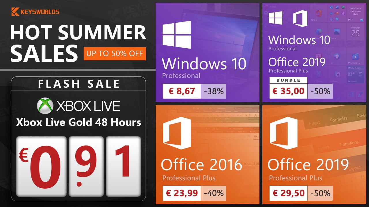 Abbonamento XBOX Gold a 0.91€ con Keysworlds