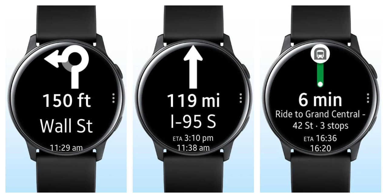 galaxy watch active navigation app