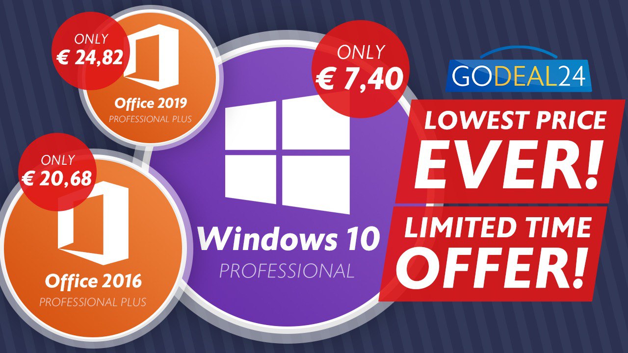 Windows 10 a meno di 8€ con GoDeal24