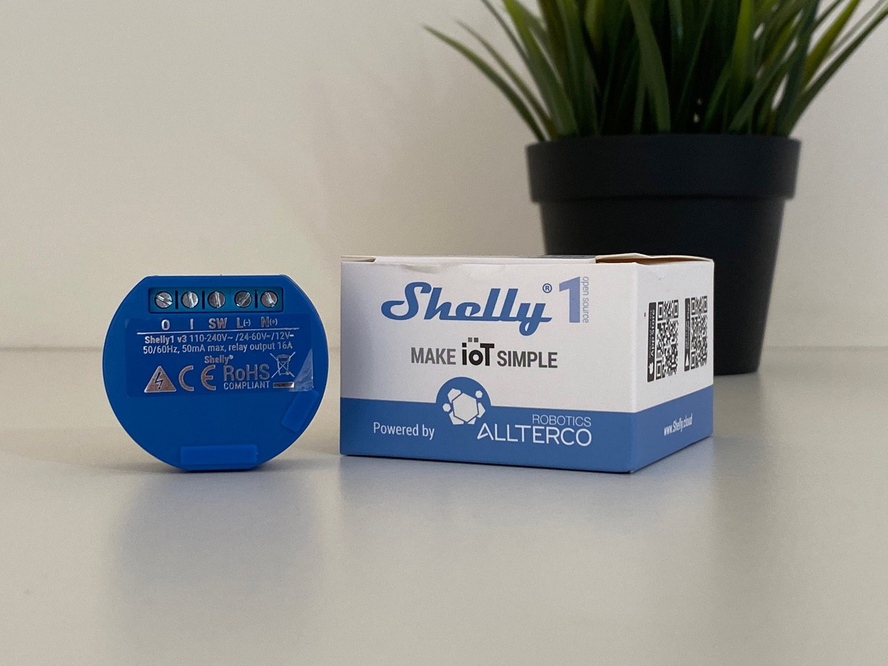Shelly 1 – Relè Wi-Fi con contatto pulito