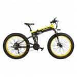 LANKELEISI XT750 Plus Folding Electric Bike Bicycle 48V 12.8AH 500W 26X4.0 Fat Tire Aluminum Alloy