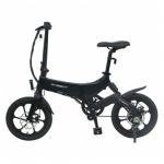 ONEBOT S6 Portable Folding Electric Bike 250W Motor Max 25km/h 6.4Ah Battery – Black