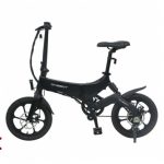 ONEBOT S6 Portable Folding Electric Bike 250W Motor Max 25km/h 6.4Ah Battery – Black