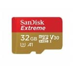SanDisk Extreme Scheda di Memoria microSDHC da 32 GB e Adattatore SD con App Performance A1 e Rescue Pro Deluxe, fino a 100 MB/sec, Classe 10, UHS-I, U3, V30