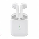 i10 TWS Bluetooth 5.0 Earbuds Independent Use Tap Control Automatically Pairing – White