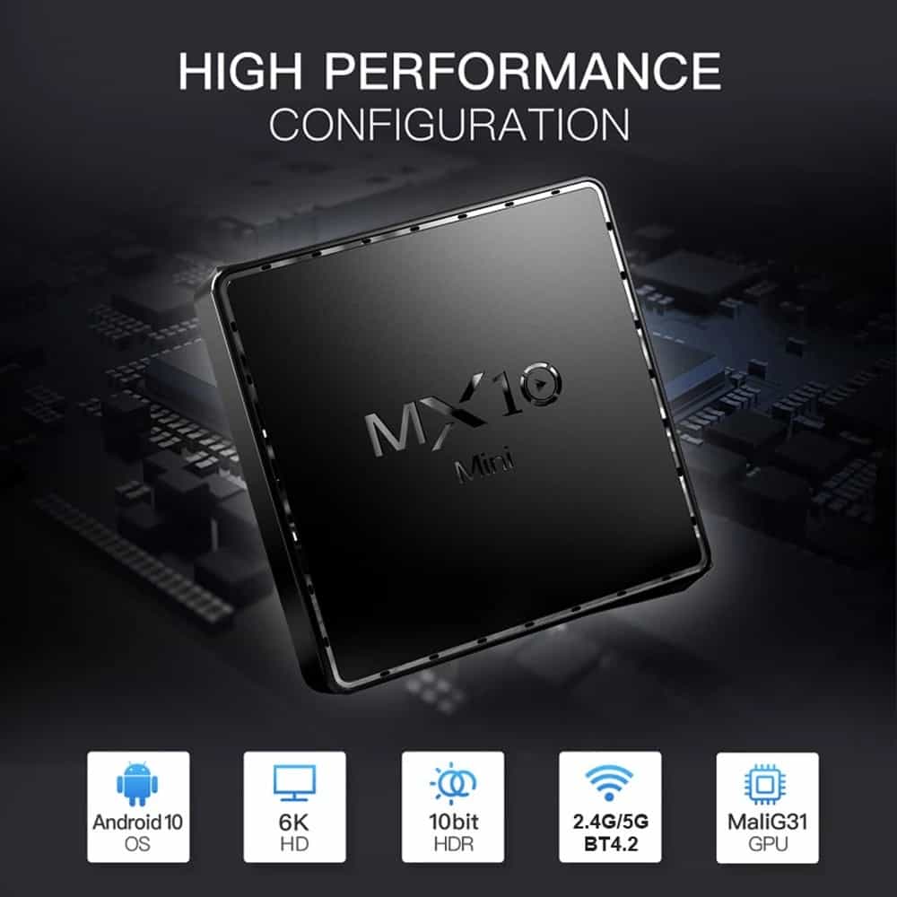 MX10 Mini Smart TV Box Android in offerta su TomTop