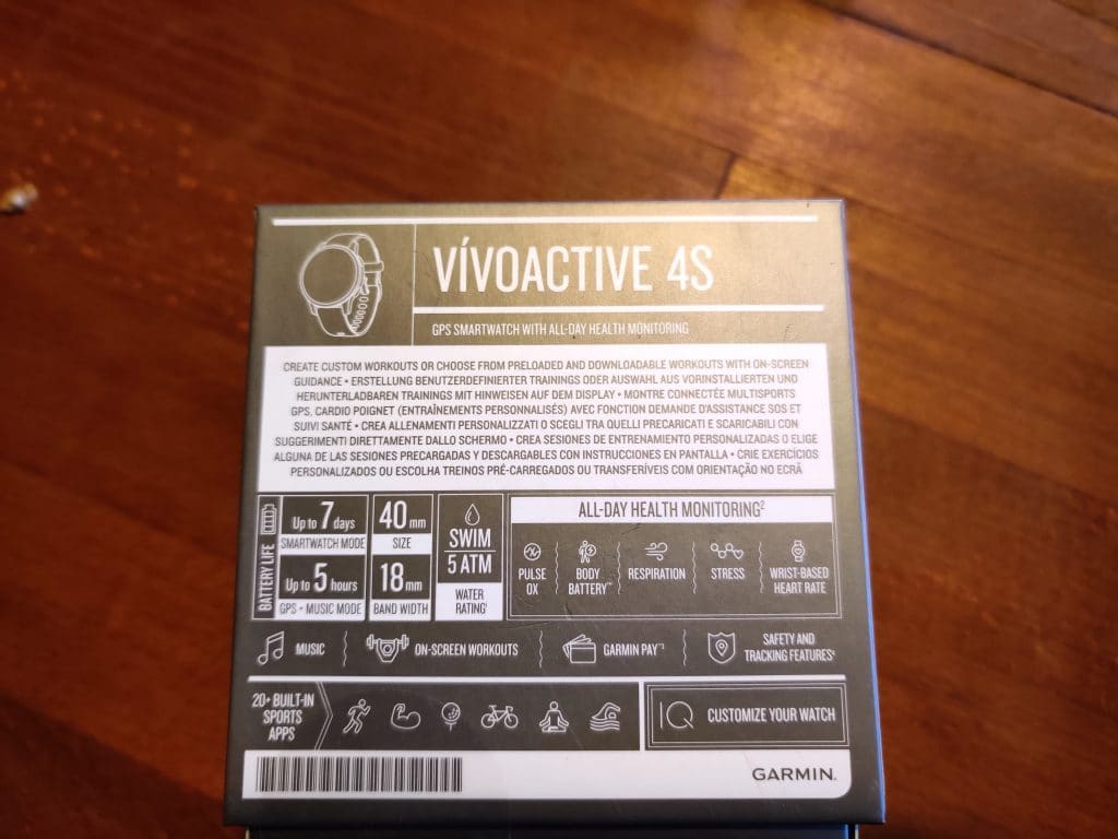Garmin Vivoactive 4S