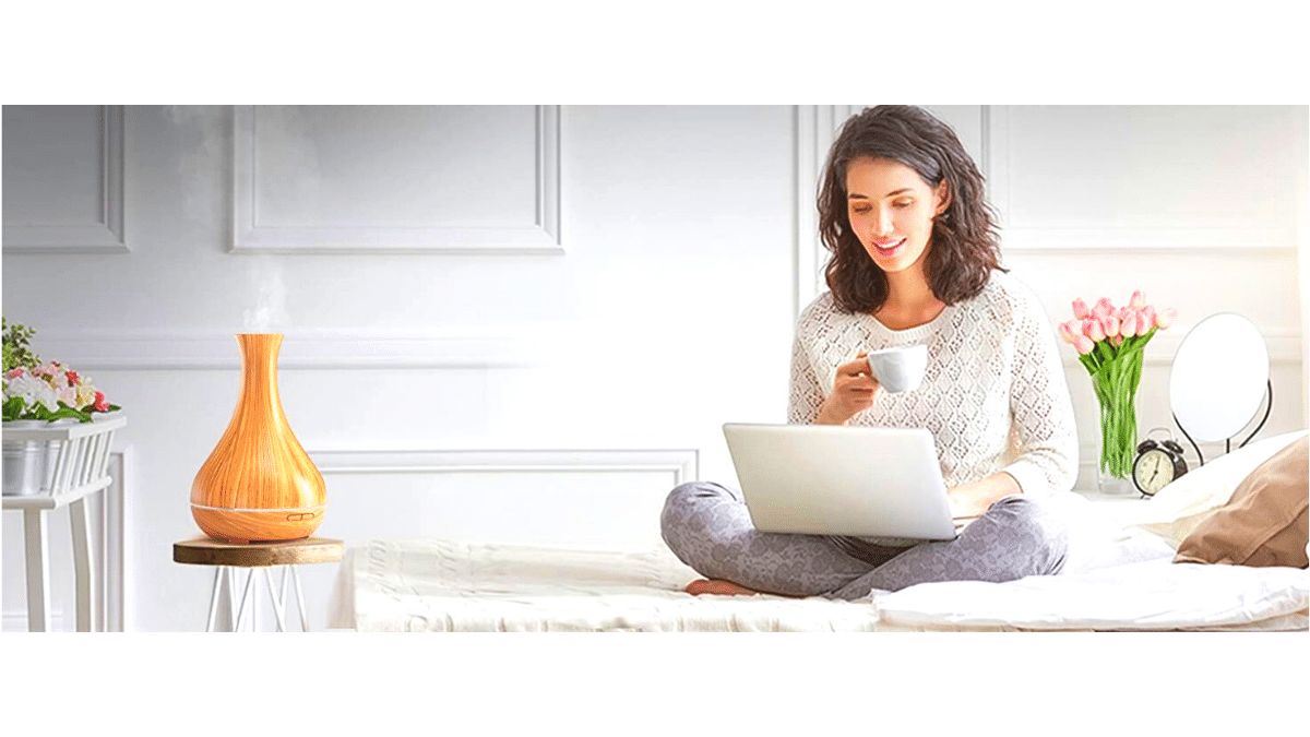 Meross diffusore di oli essenziali wifi compatibile con gli assistenti vocali