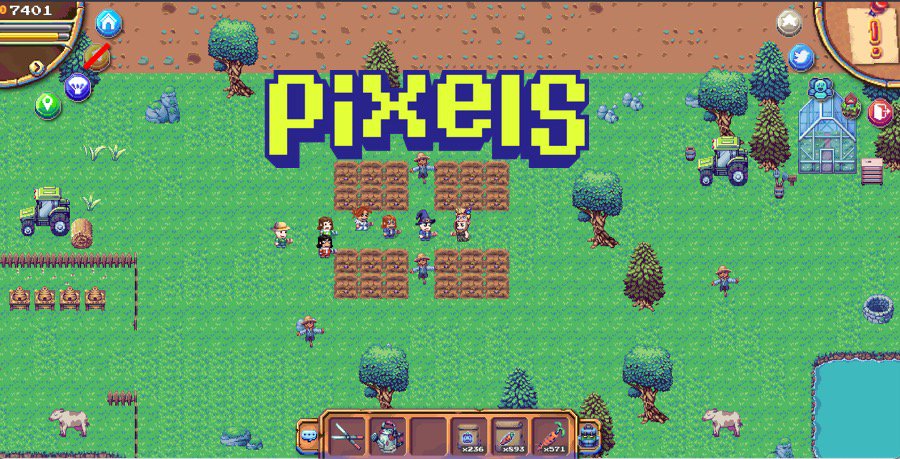 pixels crypto game