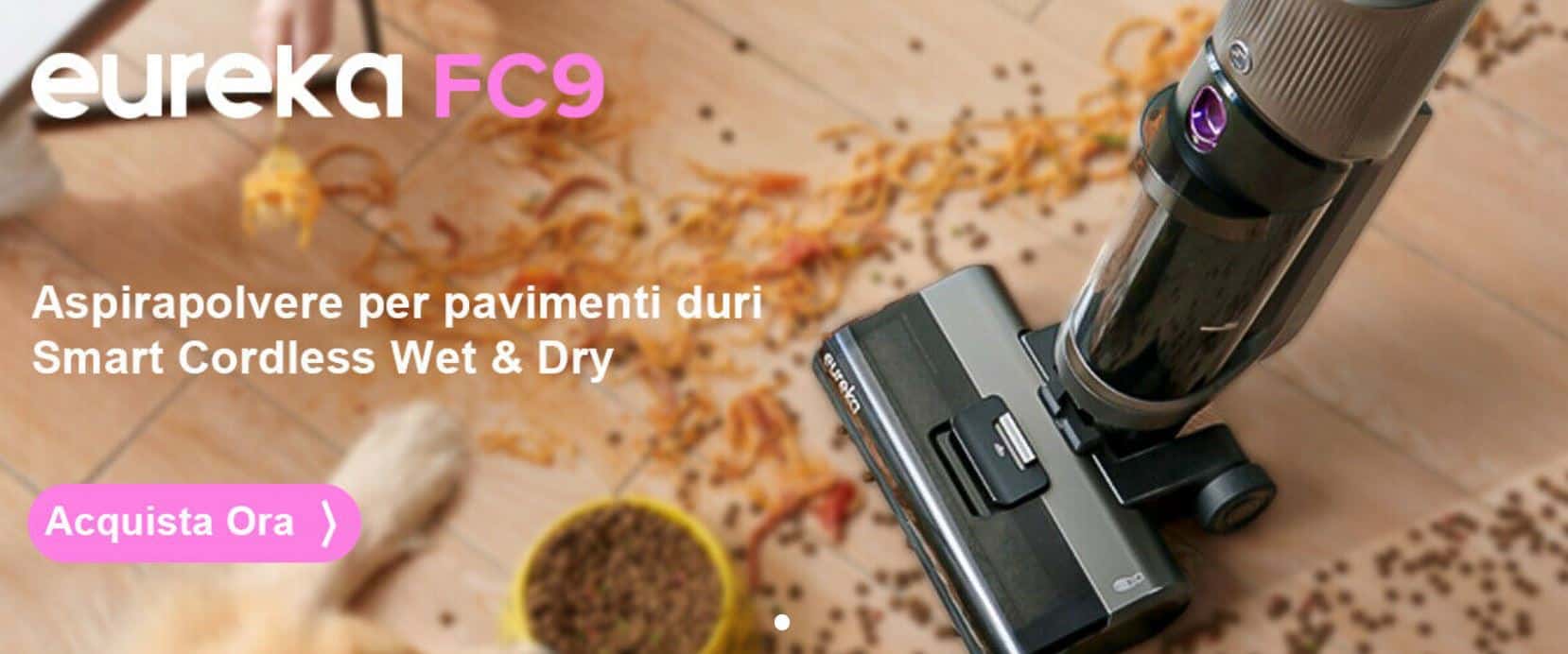 Eureka FC9: aspira e lava contemporaneamente
