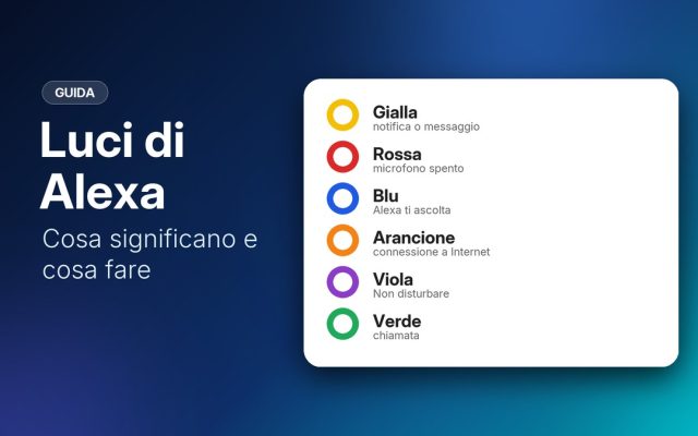 Alexa non risponde o ha la luce gialla o rossa: cosa significa