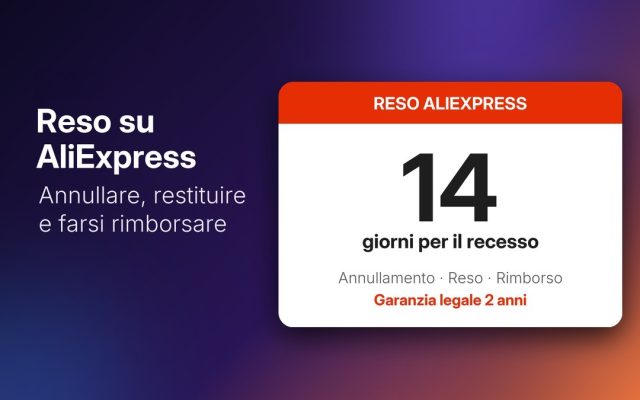 AliExpress: come annullare un ordine, fare il reso e avere il rimborso