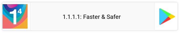 1.1.1.1: Faster & Safer