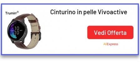 Cinturino in pelle Vivoactive 4
