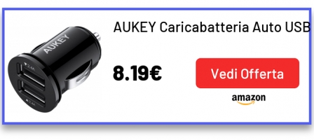 AUKEY Caricabatteria Auto USB