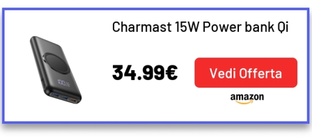 Charmast 15W Power bank Qi