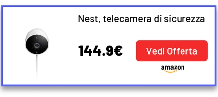 Nest, telecamera di sicurezza da esterno, bianco, NC2100GB