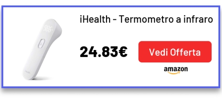 iHealth - Termometro a infrarossi senza tocco, 130 g, PT3