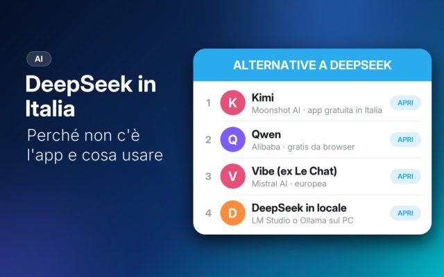 DeepSeek in Italia: perché non trovi l’app e cosa usare