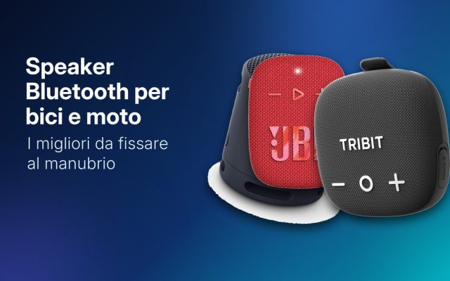 Migliori speaker Bluetooth per bici e moto 2026, da manubrio