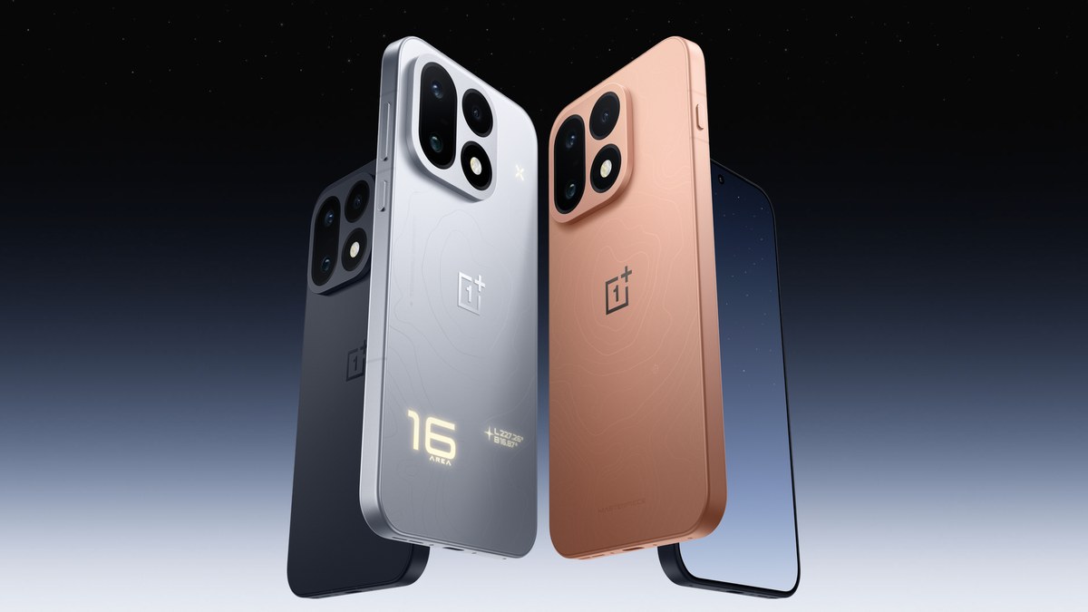 OnePlus 16 nei tre colori, la foto ufficiale sul sito OnePlus Cina