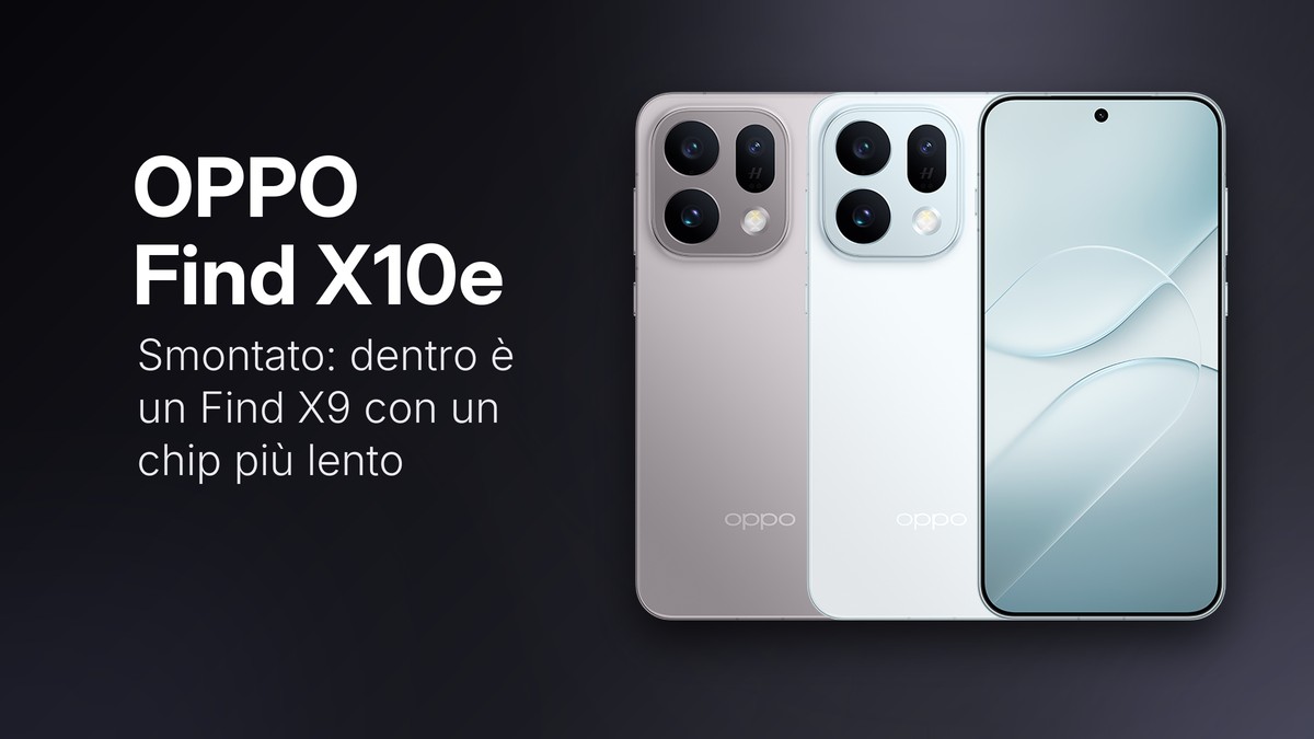 OPPO Find X10e nei due colori, foto ufficiale dal sito OPPO Cina