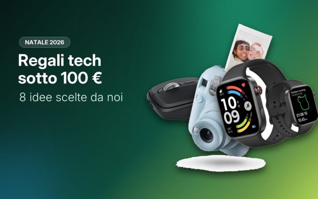 Regali tech sotto 100 euro: 8 idee per Natale 2026