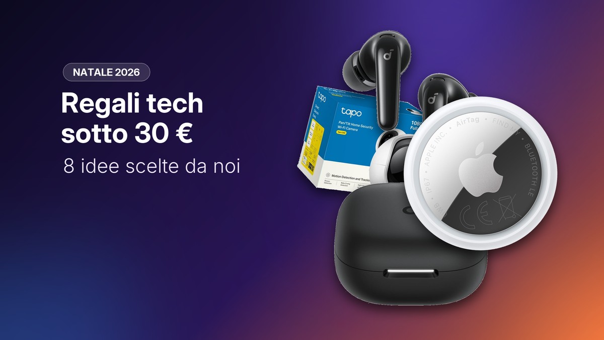 Tapo C200, Soundcore P31i e Apple AirTag, regali tech sotto 30 euro